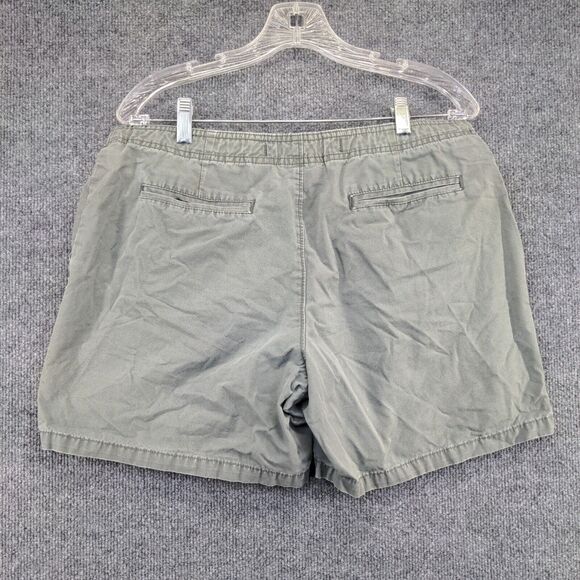 Old Navy Womens Chino Shorts Gray Size 12 Slash Pockets Cotton - Picture 3 of 11
